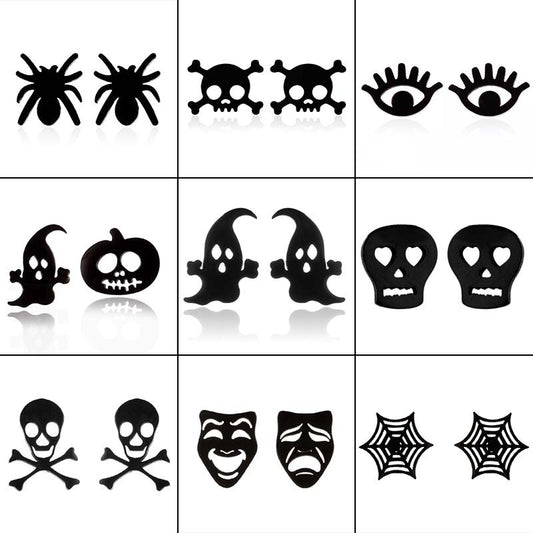 Ear Simple Fashion Halloween Pumpkin Ghost Earrings