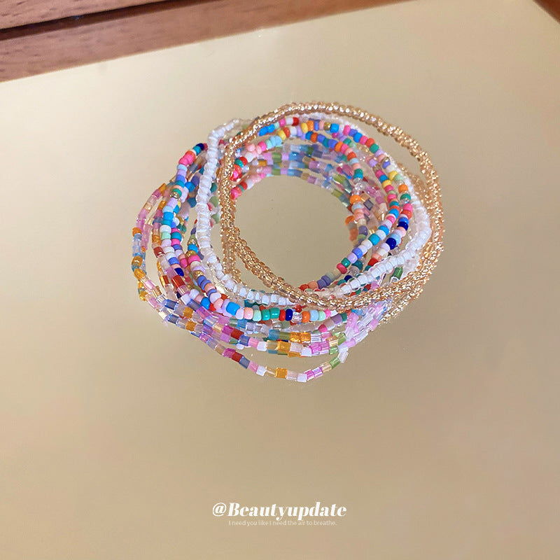 Bohemian Style Stack Beads High-grade Dopamine Bracelets