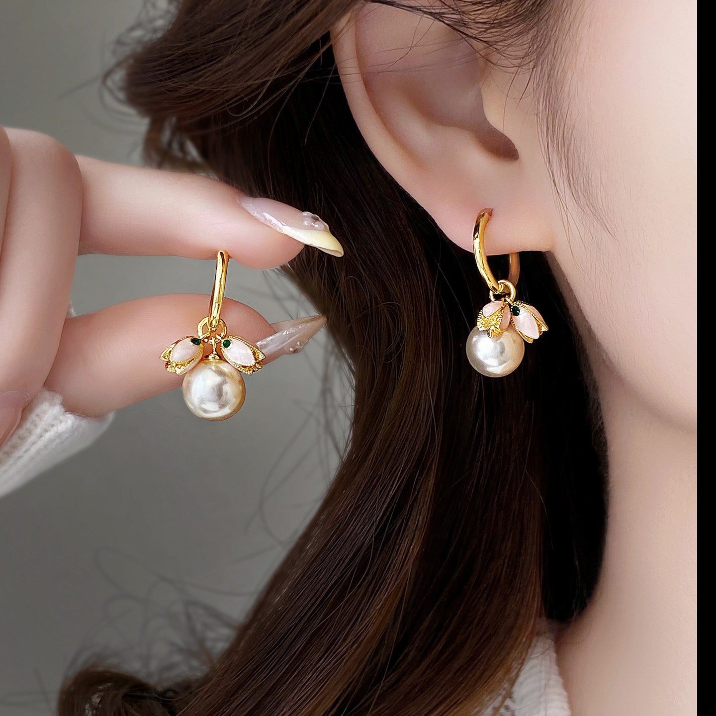 Tulip Pearl Clip Sweet Super Fairy Lily Light Rings