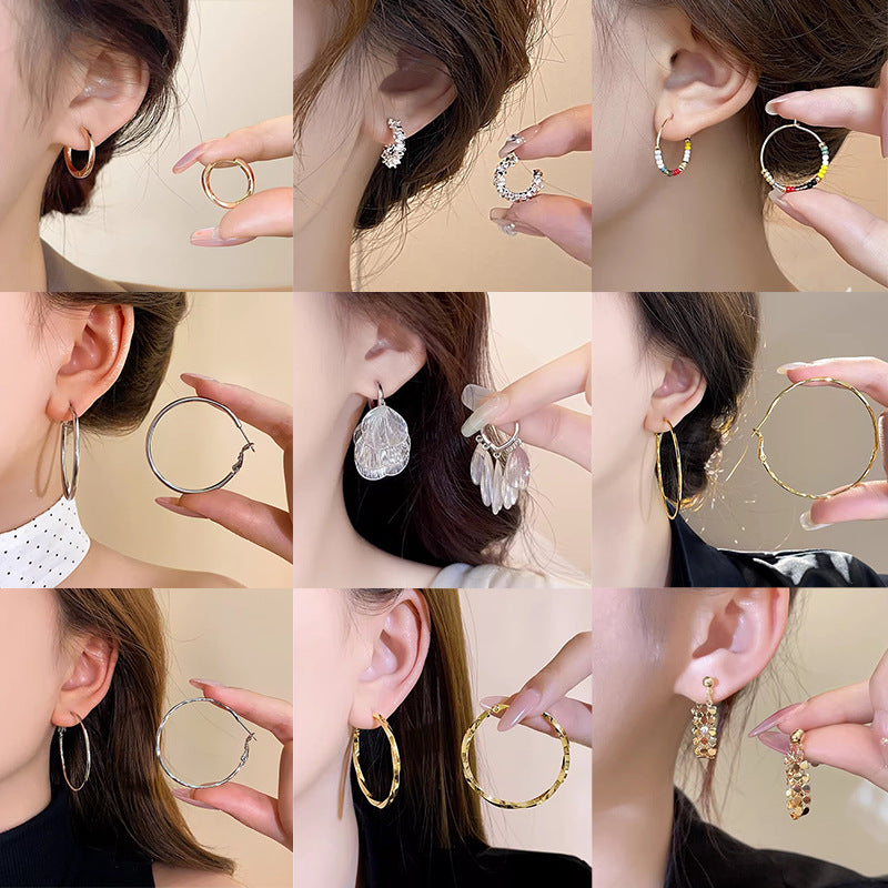 Simple Clip Exaggerated Design Elegant Wild Special Interest Light Luxury Ear Buckle
