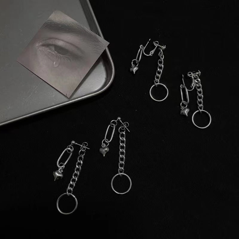 Women's & Men's Chain Tassel Back Retro Sweet Cool Earrings