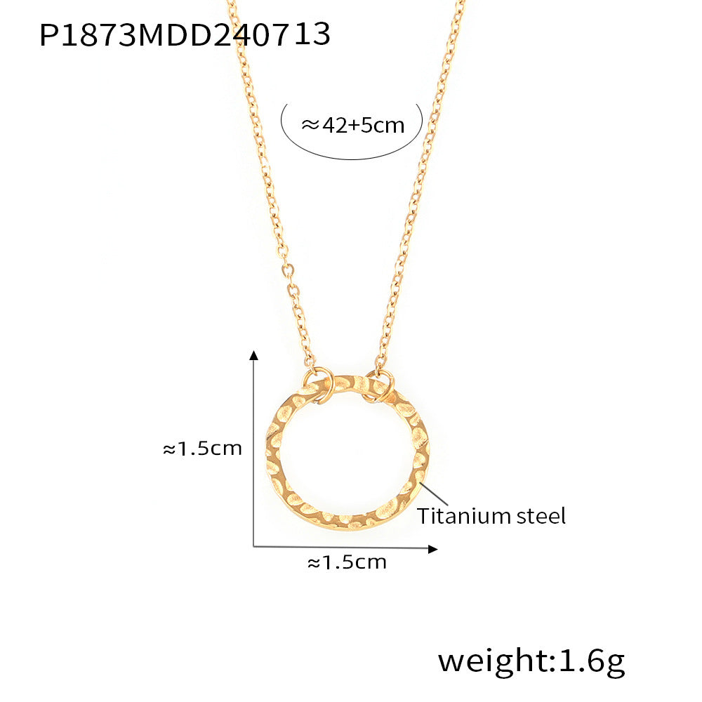 Style Simple Geometric Elements Y-shaped Tassel Stackable Wear Cold Titanium Necklace