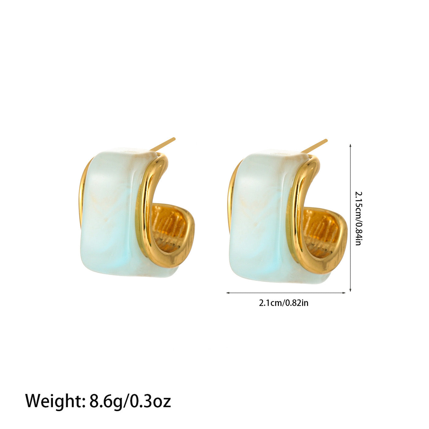Women's Titanium Steel Fashion Temperament Commute High-grade Earrings