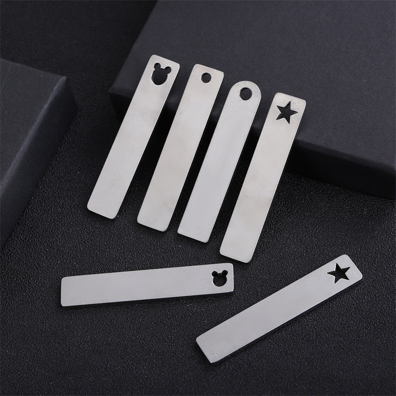 Blank Material Titanium Number Plate Accessories Pendants