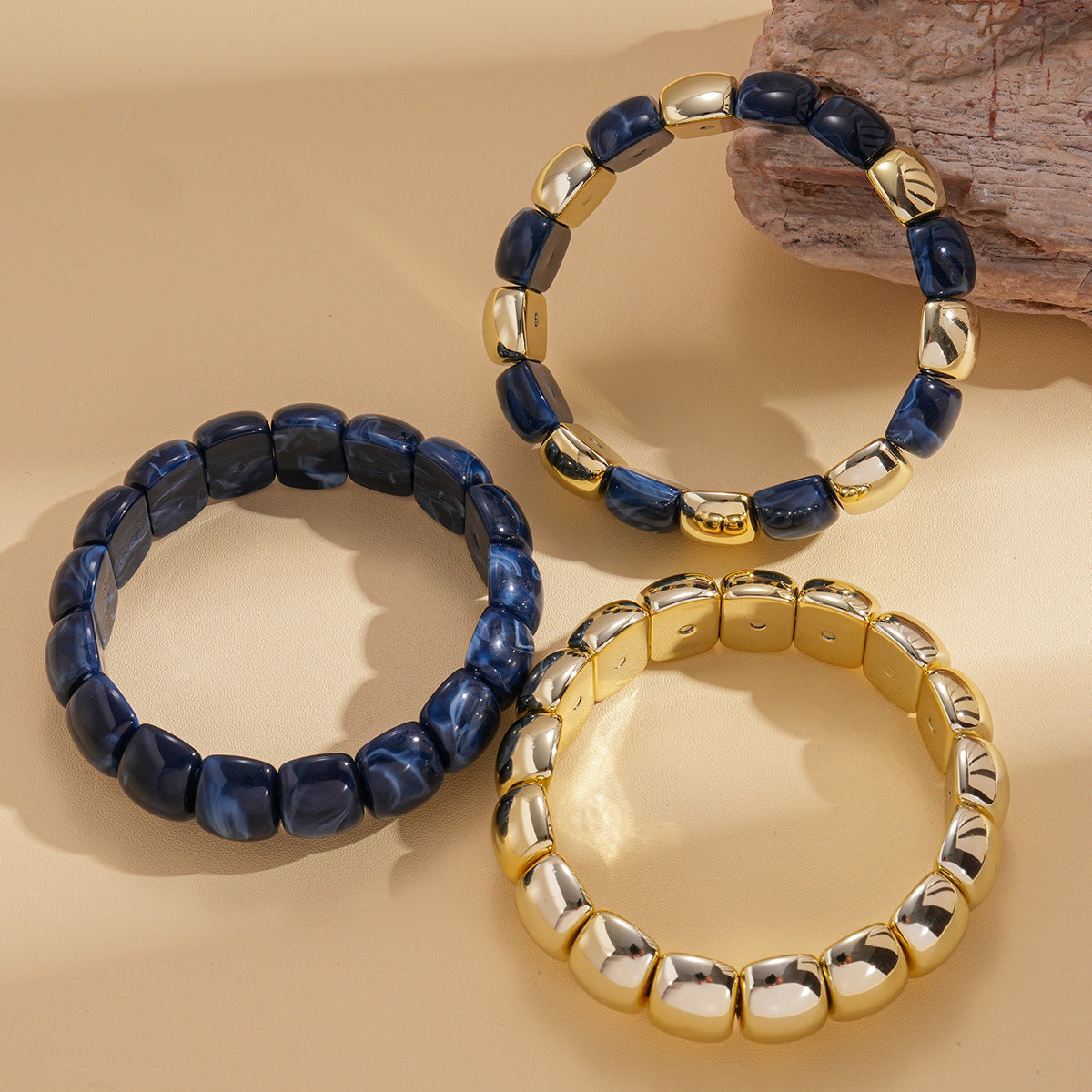 Acrylic Beaded Pearl Vintage Ethnic Style Affordable Bracelets