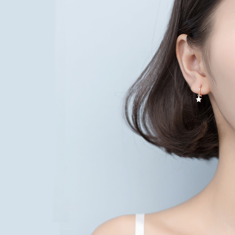 Clip Fresh Eardrop Short Simple Sweet Earrings