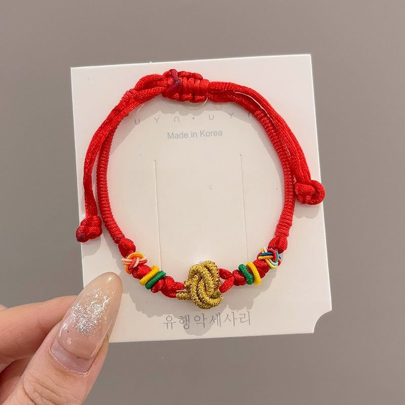 Women's & Men's Colorful Braided Rope Thread Design Simple Bracelet