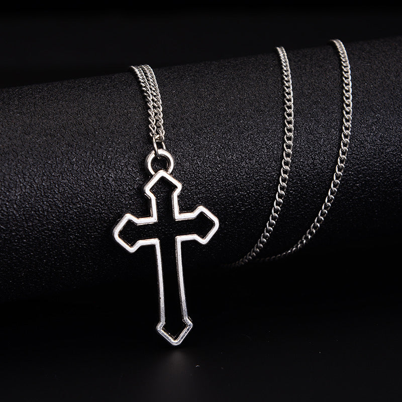 Men's Hop Trendy Cool Letter Korean Style Sweater Chain Necklace