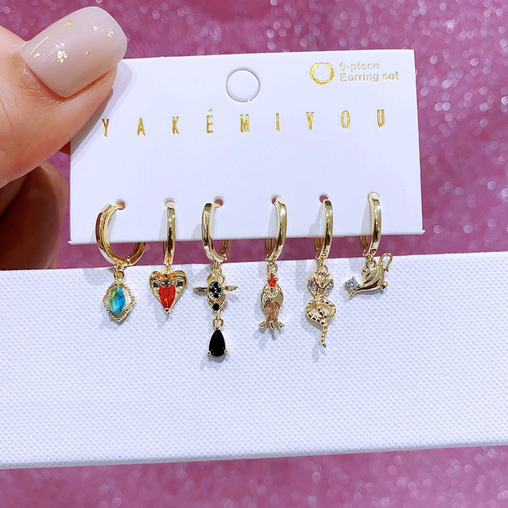 Fairy Tale Movie Villain Series Color Earrings