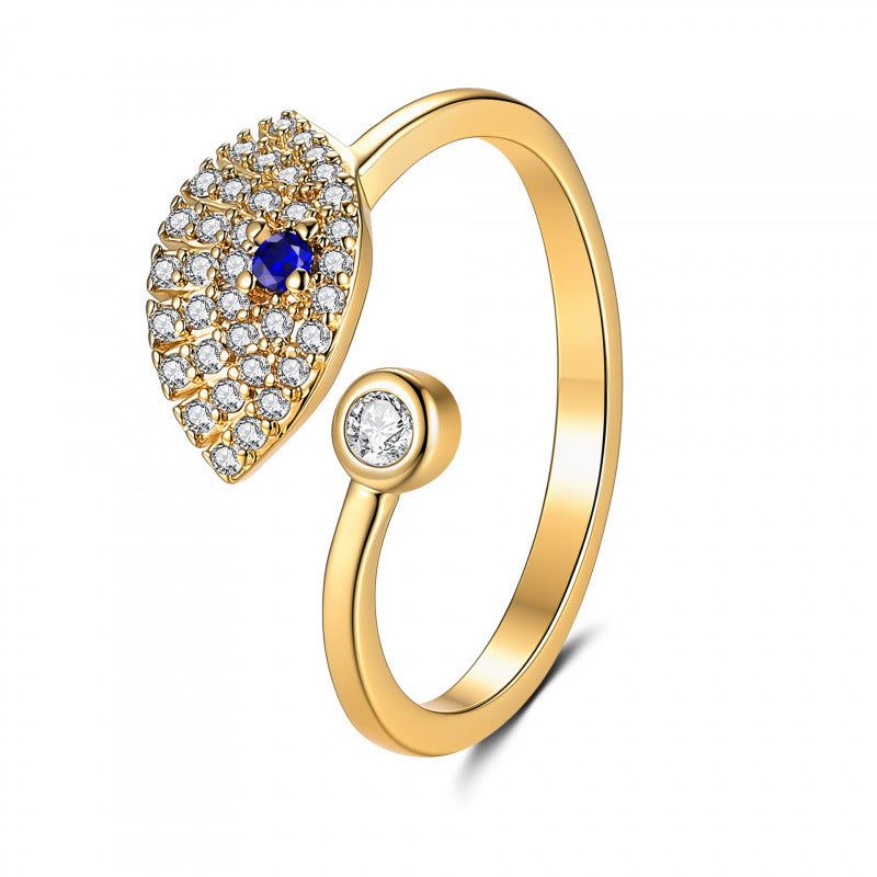 Eye Open Fashion Personality Hip Hop Ring