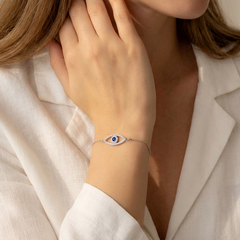 Turkish Devil's Eye Adjustable Vintage Blue Eyes Zircon Bracelets