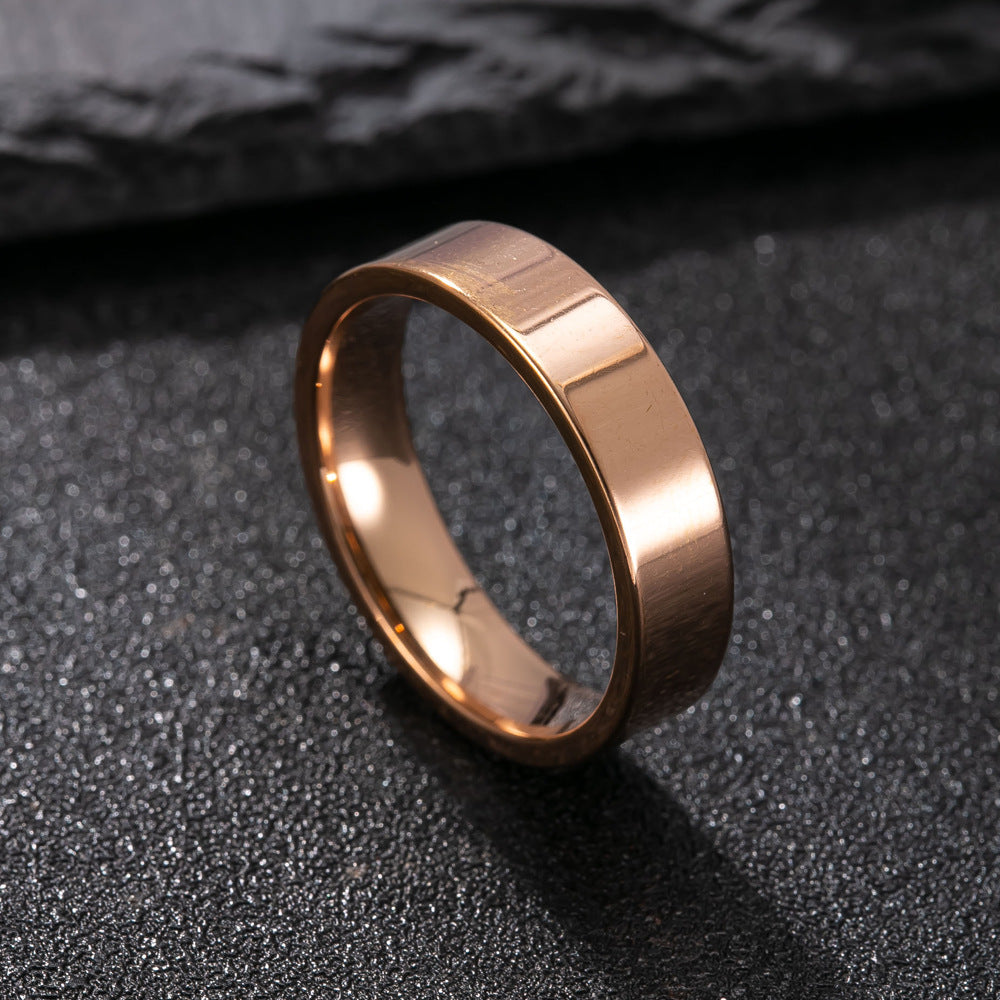 Simple Inner Ball Outer Flat Surface Couple Ring