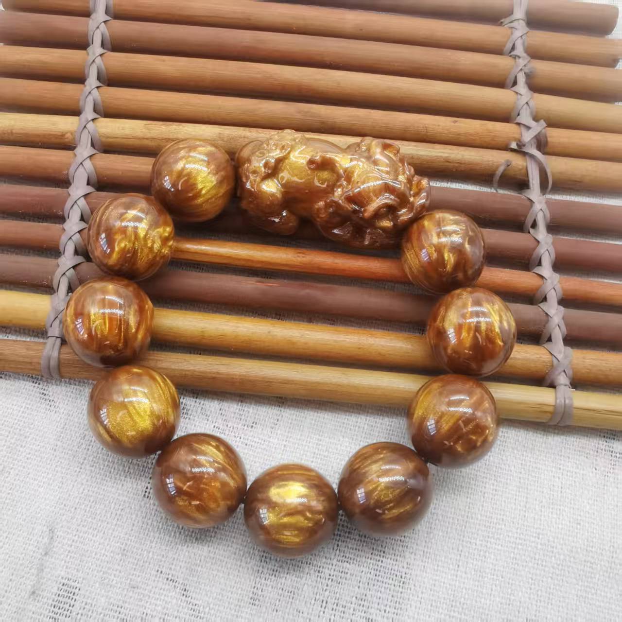 Willow Pagoda Single Circle Prayer Beads National Style Stall Resin Bracelet