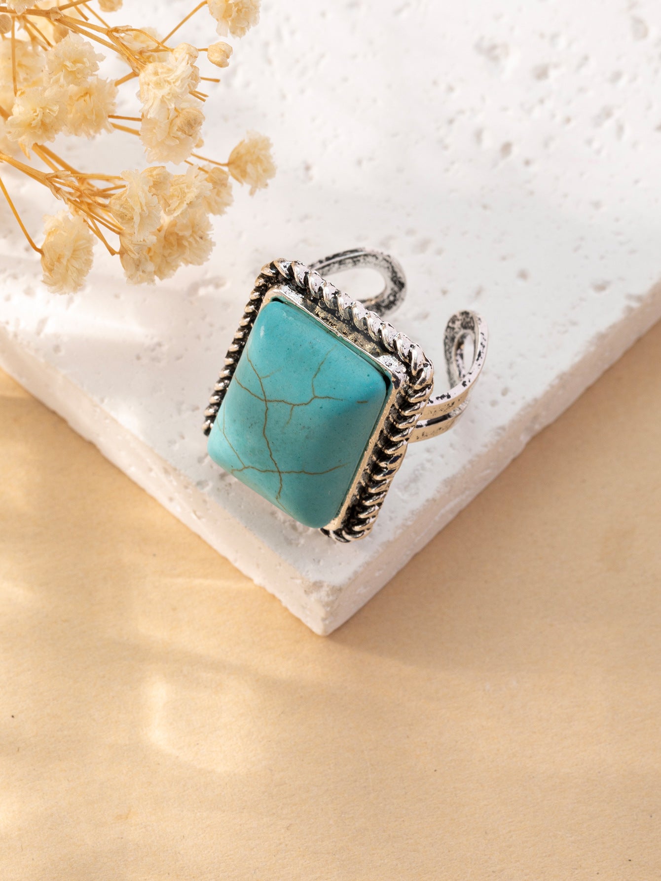 Women's Bohemian Retro Personalized Turquoise Fashion Rings