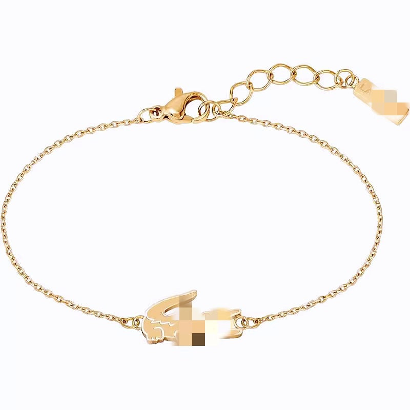 Durable Men's Adjustable Stainless Steel Crocodile Bracelet