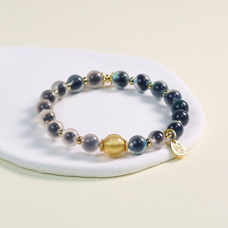 Women's Agate High-grade Natural Fragrant Gray Glaze Scenic Spot Live Bracelets