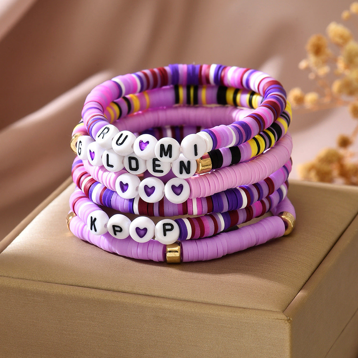 Magic Hunting Group Fan Elastic Handmade Beaded Birthday Party Bracelets