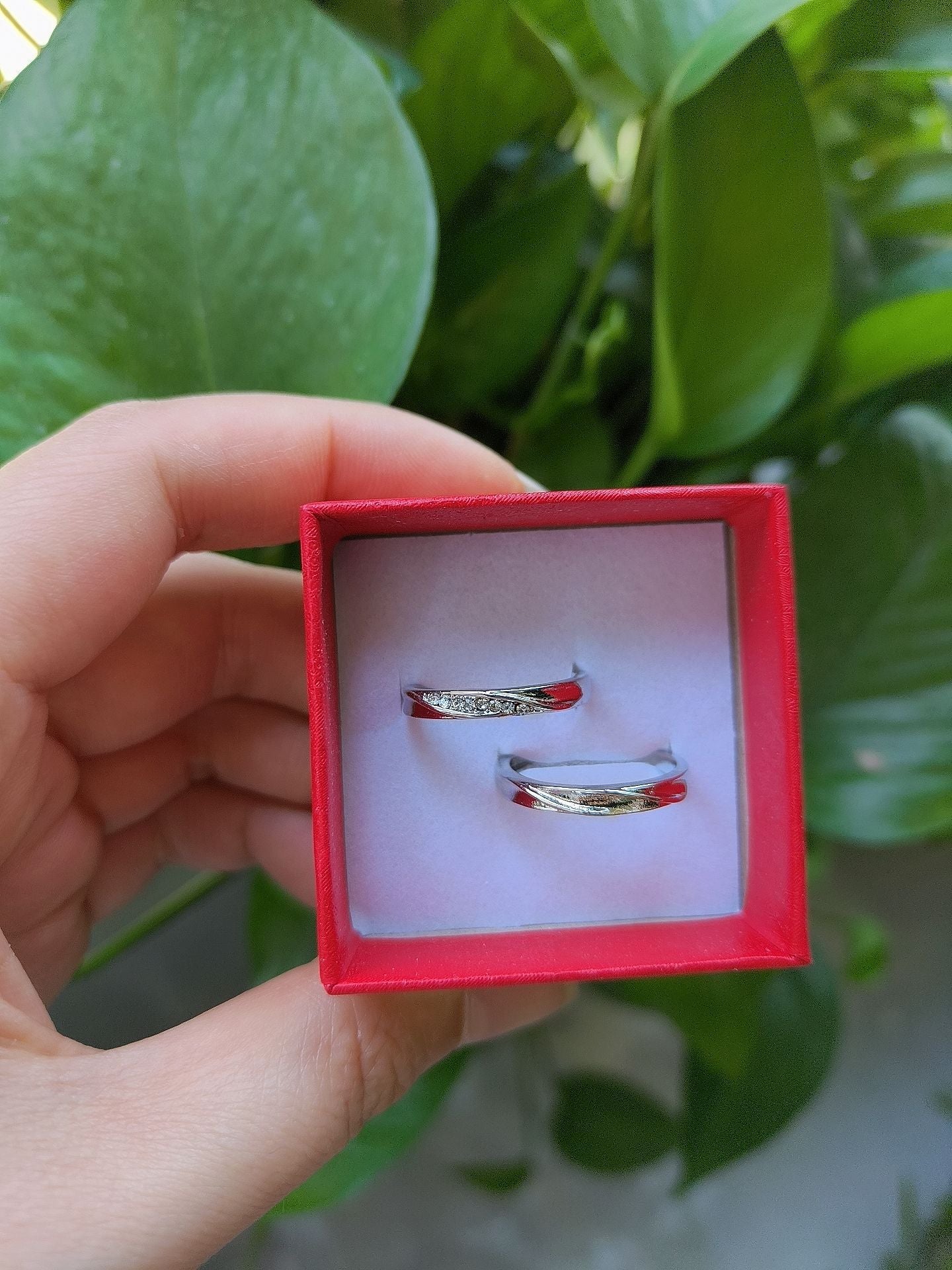 Diamond Couple Wedding Adjustable Mouth For Ring