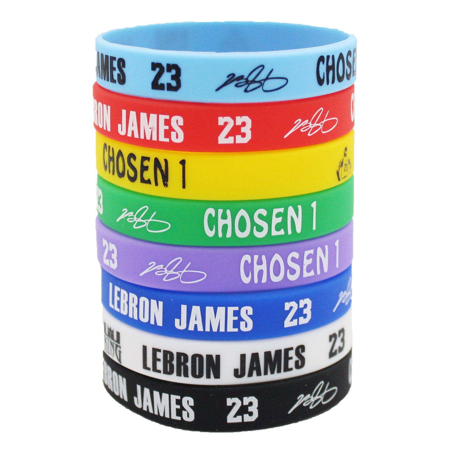 Silk Screen Basketball Silicone Sports Curry James Bracelet