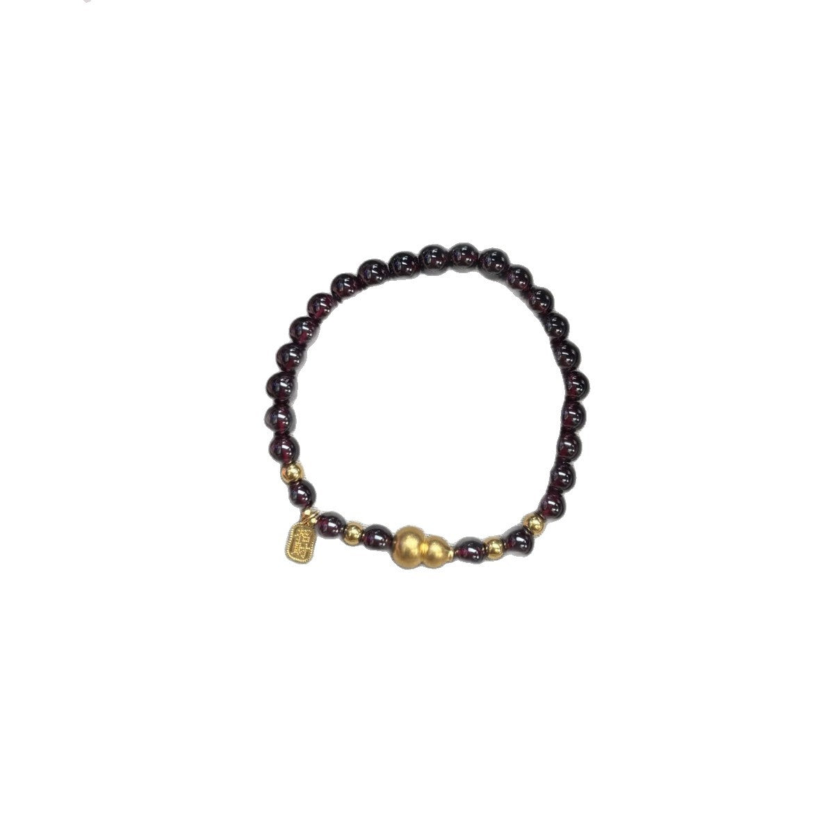 Red Female Light Luxury Minority Design Life Lucky Beads Single Bracelet