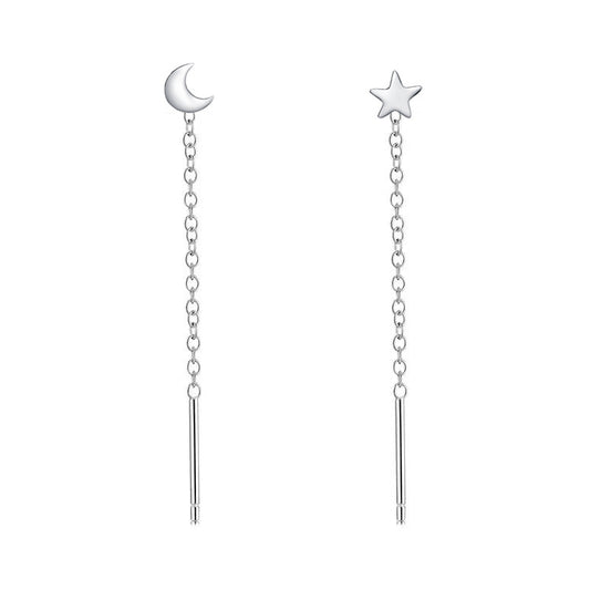 Women's Simple Fresh Korean Style Chain Mid-length Ear Line