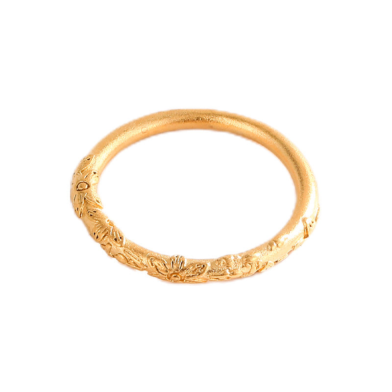 Ancient Style Bauhinia Female High Class Elegant Couple Romantic Rings