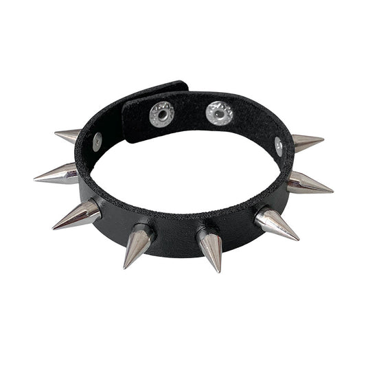 Punk Trendy Unique Rivet Couple Leather Rock Gothic Bracelets