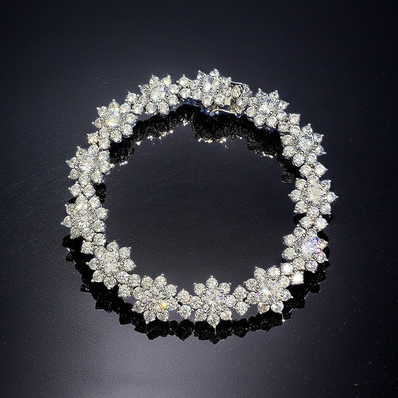 Women's Fairy Sier Family Series Sunflower Full Bracelets