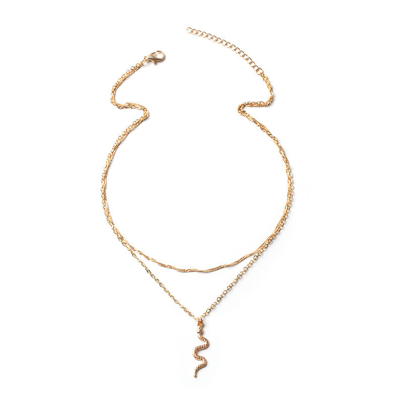 Jewelry Fashion Simple Snake Niche Alloy Female Necklaces