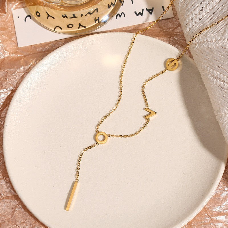 Women's Does Not Fade Temperament Entry Lux Necklaces