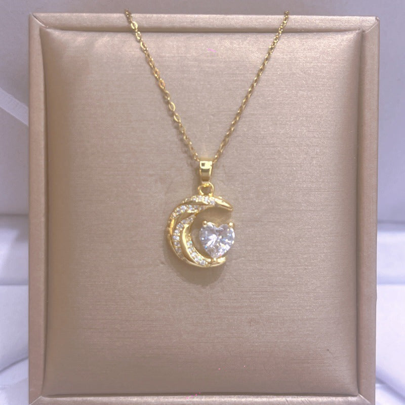 Women's Titanium Steel For Light Luxury Minority Design Necklace