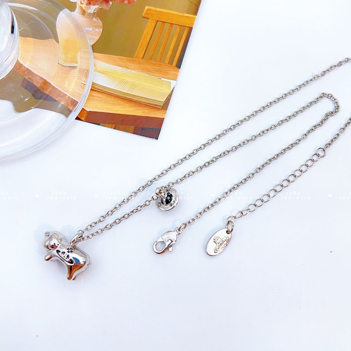 Women's Romantic Queen Mother Planet Three-dimensional Saturn Crystal Sweater Chain Necklaces