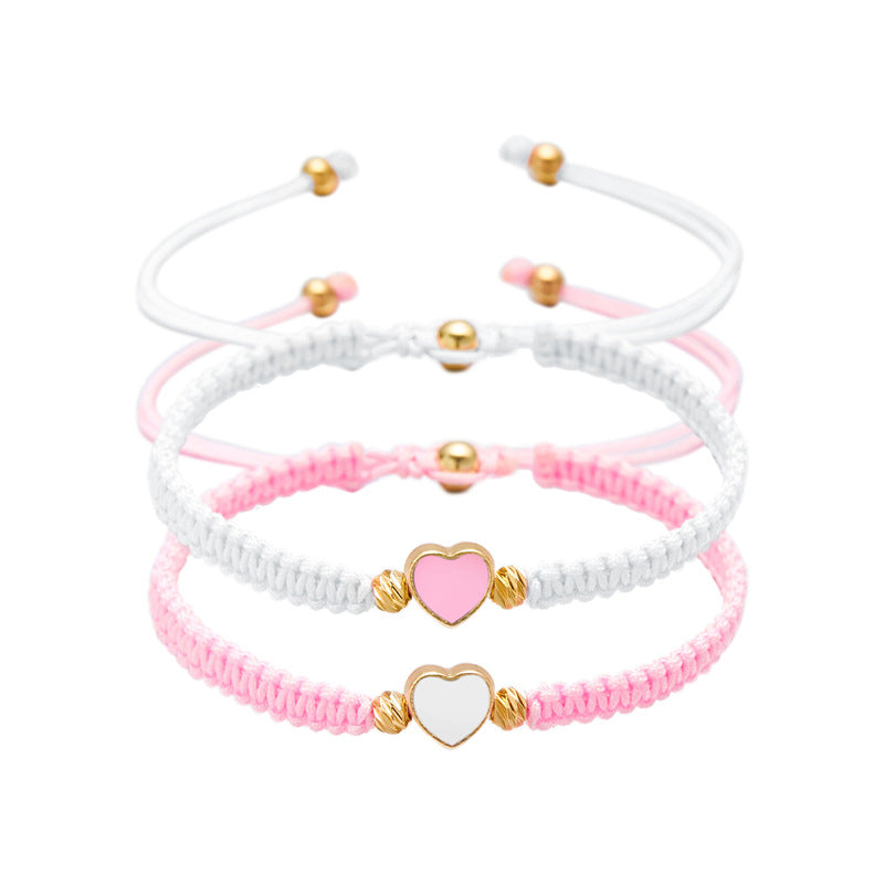 Day Gift Couple Female Heart-to-heart Love Bracelets