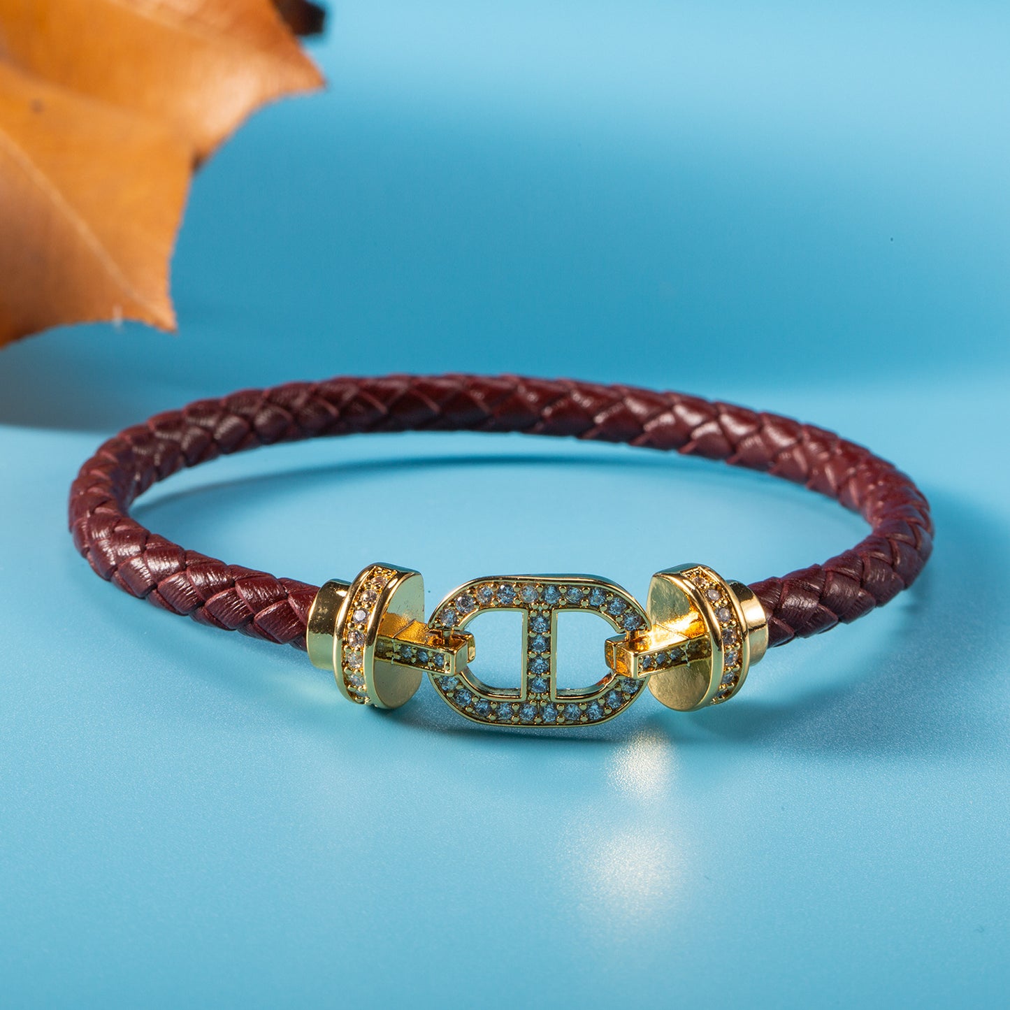 Pig Nose Full Diamond Pu Light Luxury Bracelet