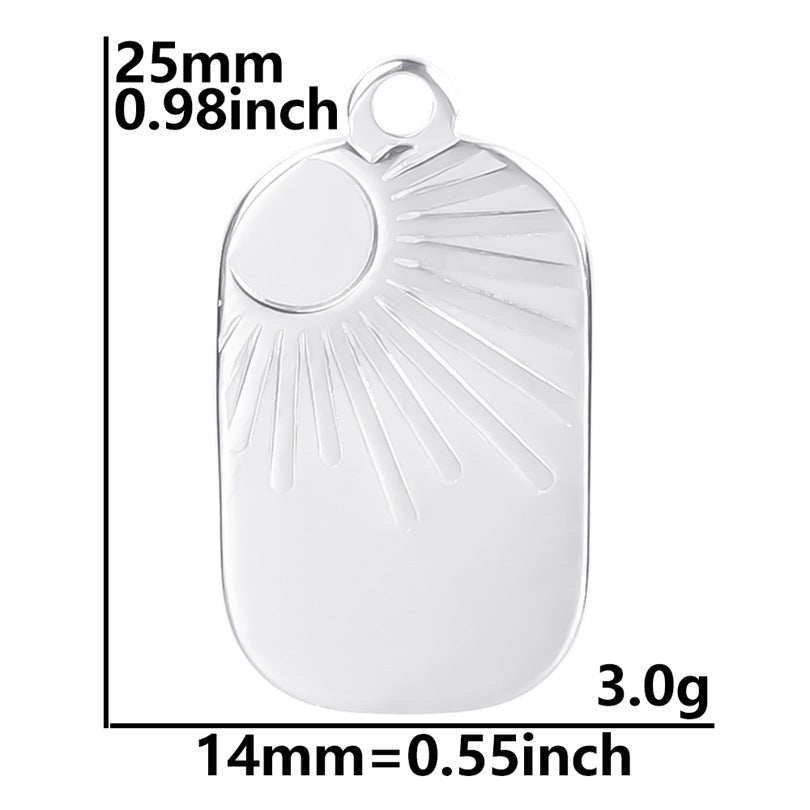 Sun Tag Wind Ornament Accessories Colorful Pendants