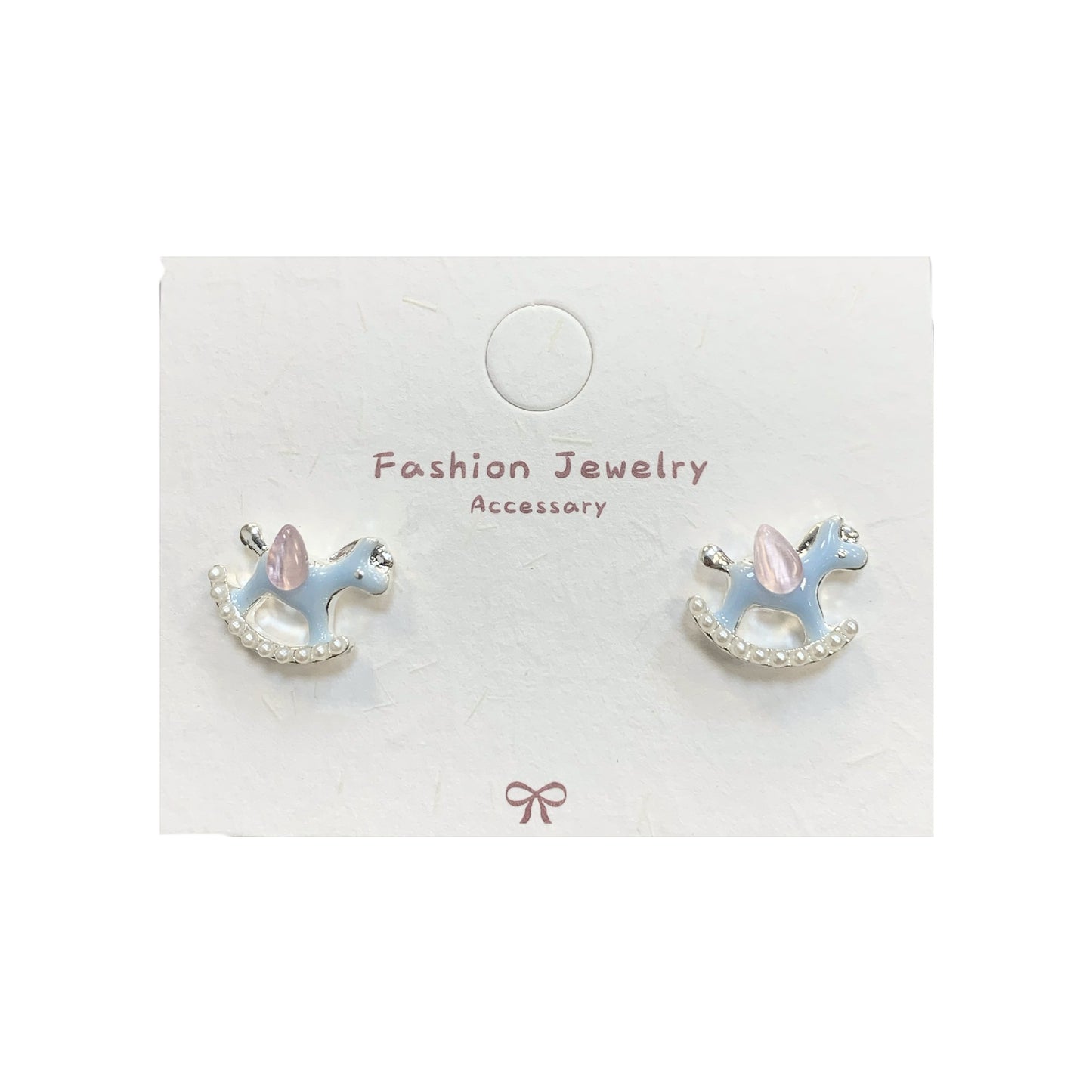 Women's Alloy Dripping Carousel Collection Sier Needle Earrings