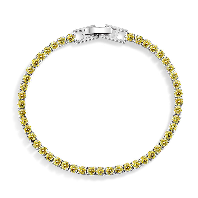 Interest Light Luxury Zircon Starry Full Diamond White Bracelet