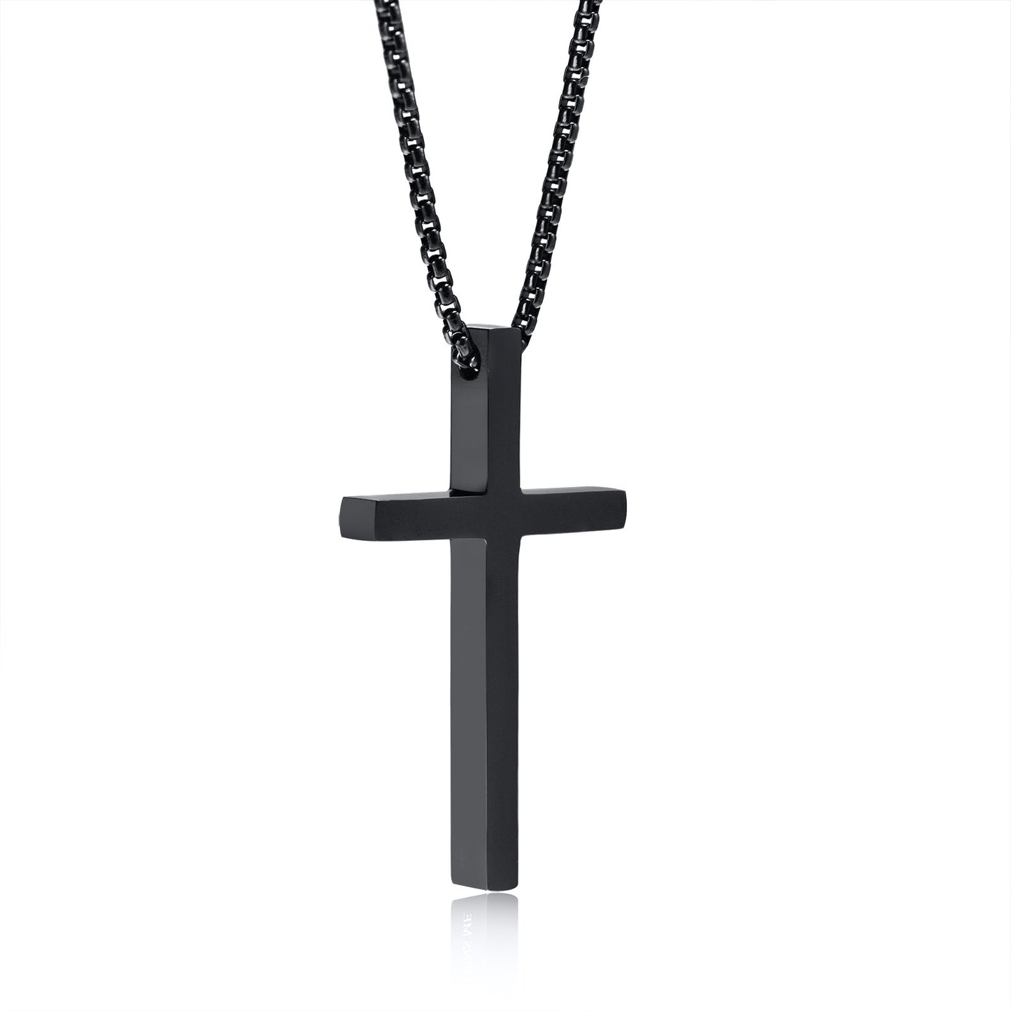 Women's & Men's Stainless Steel Light Cross Pearl Chain Pendants