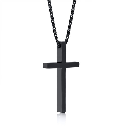 Women's & Men's Stainless Steel Light Cross Pearl Chain Pendants