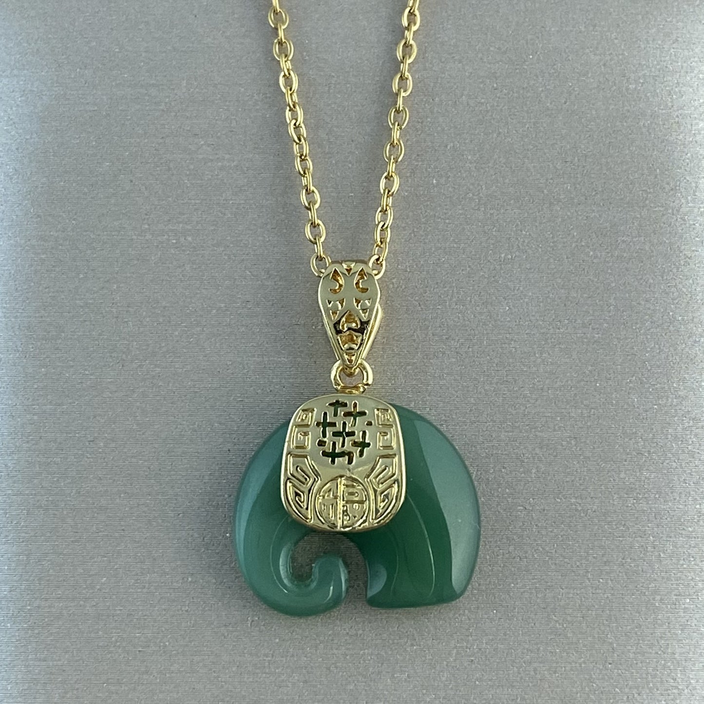 Women's Real Gold Plating Opal Fox Clover Pendants