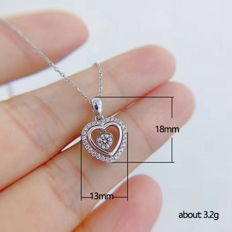 Women's Korean Style Heart-shaped Sweet Cutout Love Valentine's Day Gift Sweater Necklaces