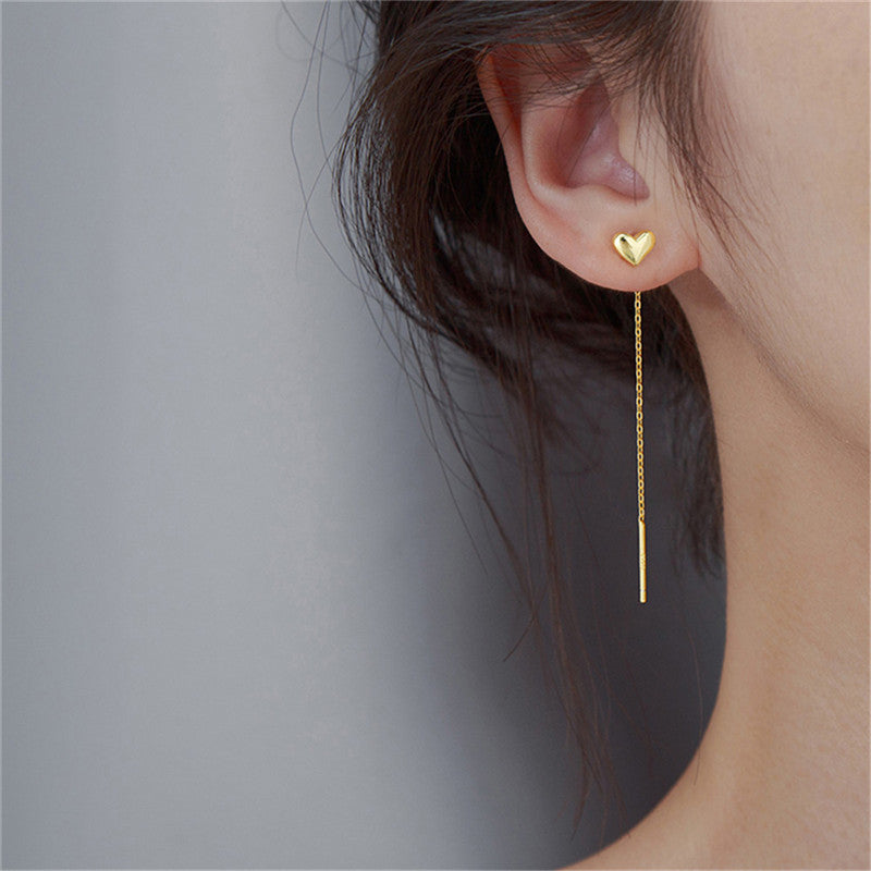Women's Love Long Tassel Thread Artistic Temperament Ear Line