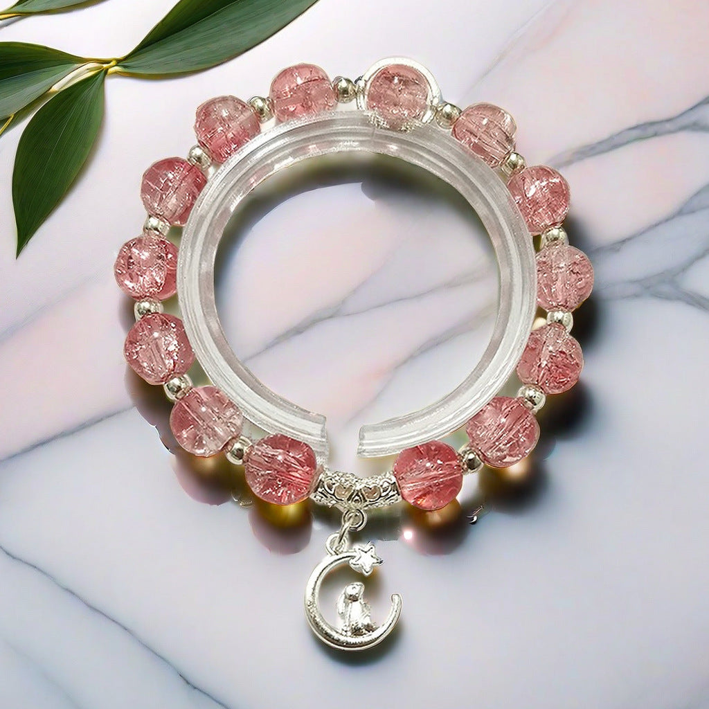 Fantasy Flower Glazed Female Gradient Contrast Bracelet