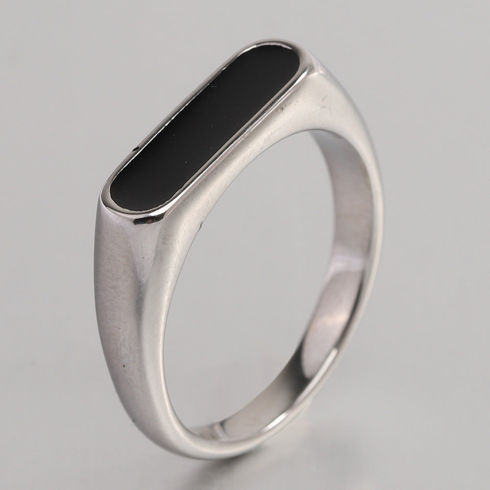 Women's Fashion Cast Stainless Steel With White Rings