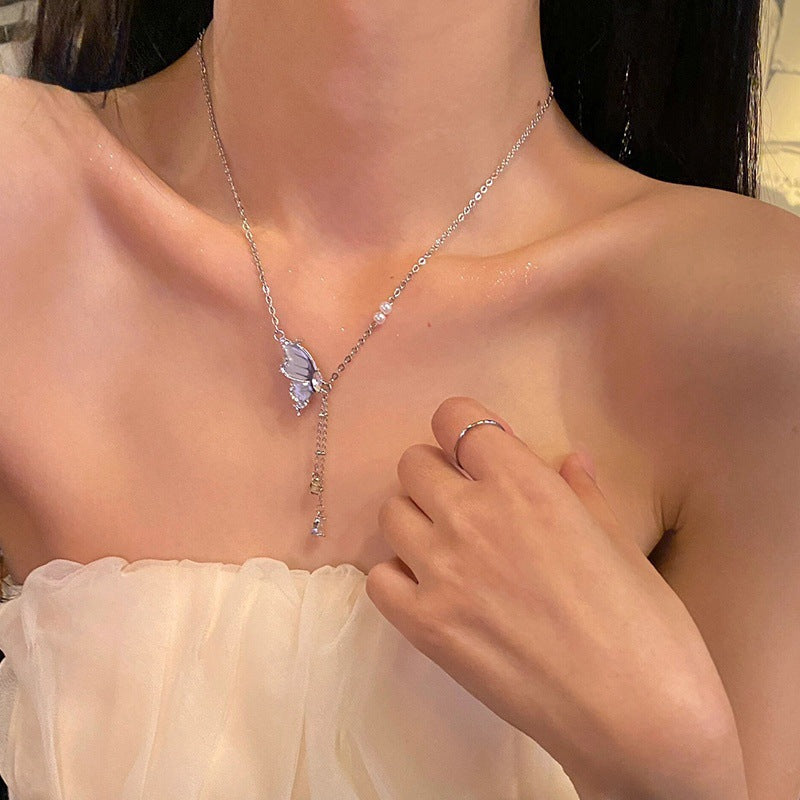 Female Light Luxury Minority Design Sense Exquisite Refined Grace Clavicle Necklaces