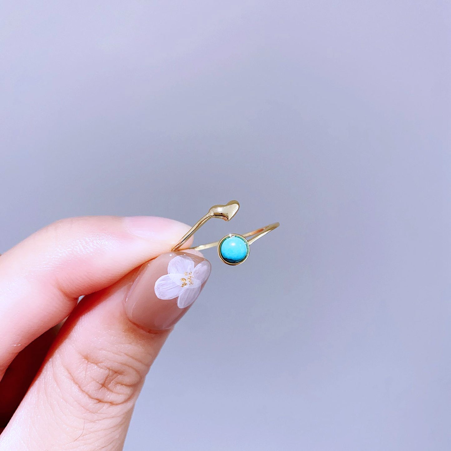 Light Luxury Minority Design Colorful Gemstone Rings