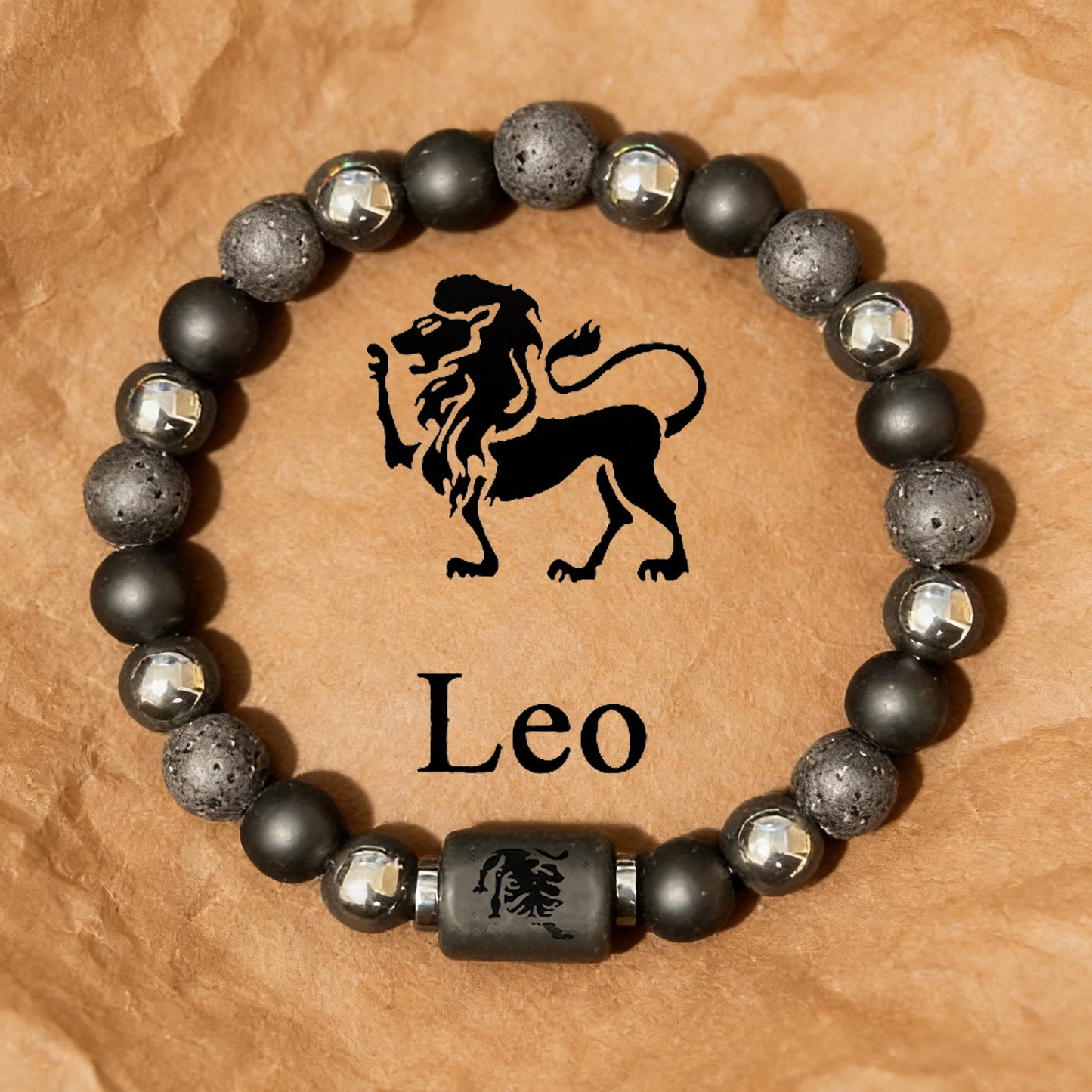 Planets Twee Constellations Natural Stone Blue Black Bracelet