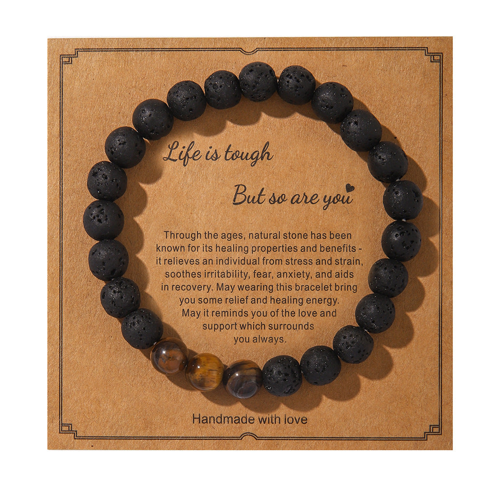 Fashion Simple Style Natural Stone Beaded Blessing Bracelets