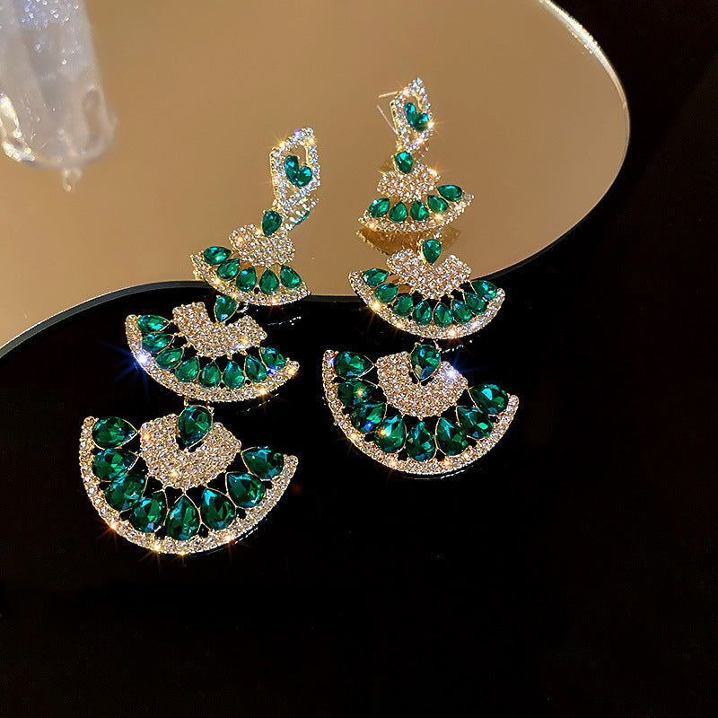 Zircon Butterfly Water Drop Ear Female Rings