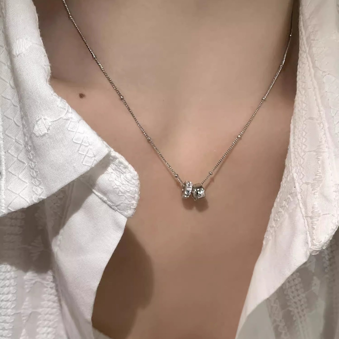 Women's Sier Light Luxury High-grade Design Clavicle Necklaces